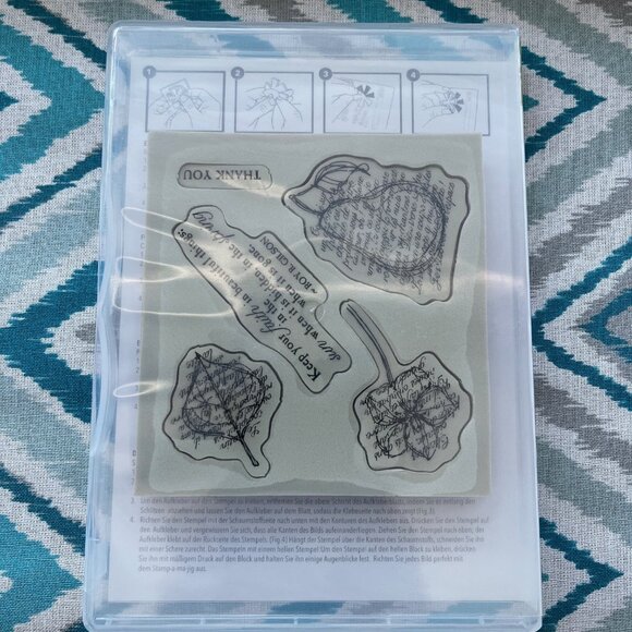 NEW Stampin' Up! Faith in Nature Clear Cling Mount Stamps, Set of 5, Hostess Set - Picture 7 of 7